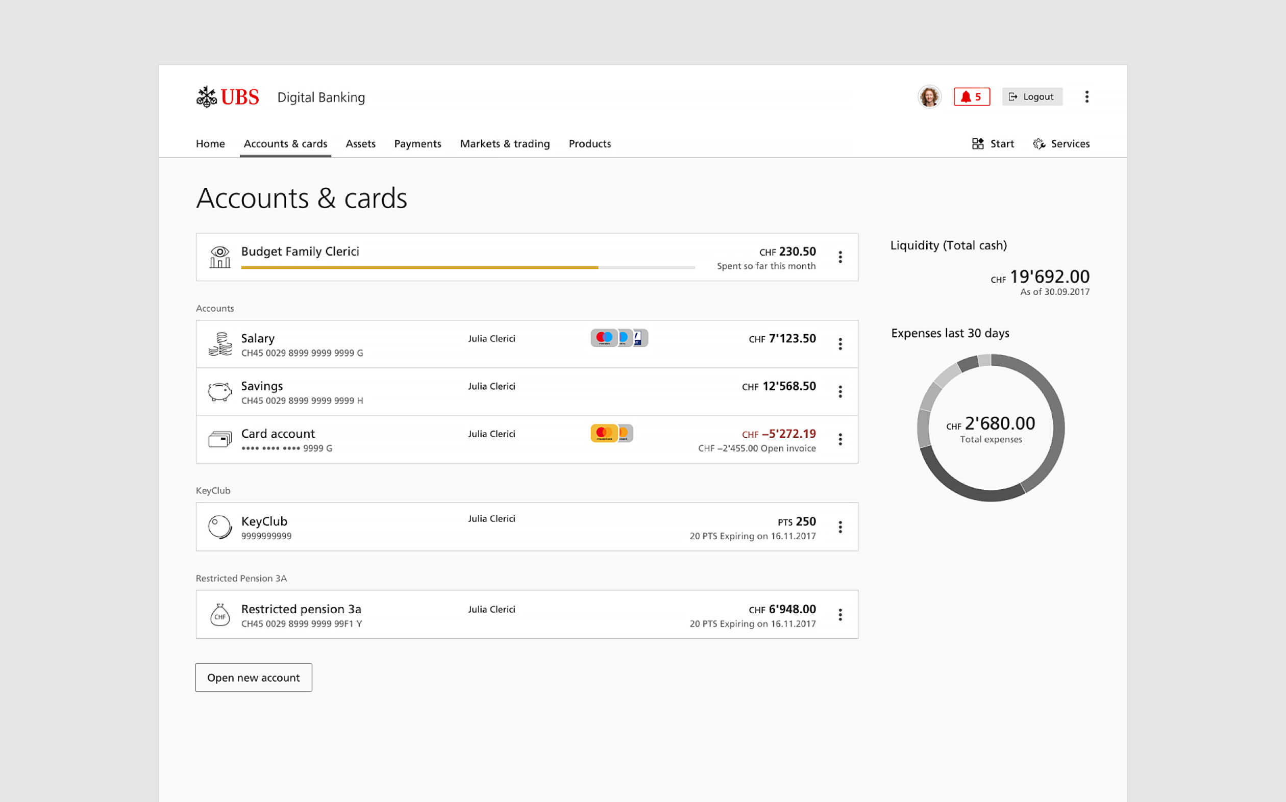 UBS E-Banking — case study preview